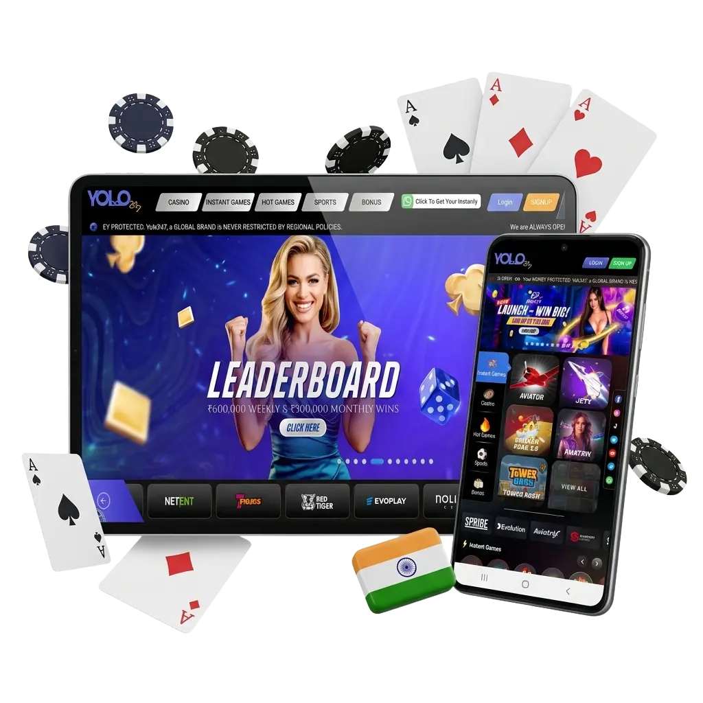 Yolo247 India official site for sports betting on cricket, kabaddi & online casino with 5000+ games and UPI deposits