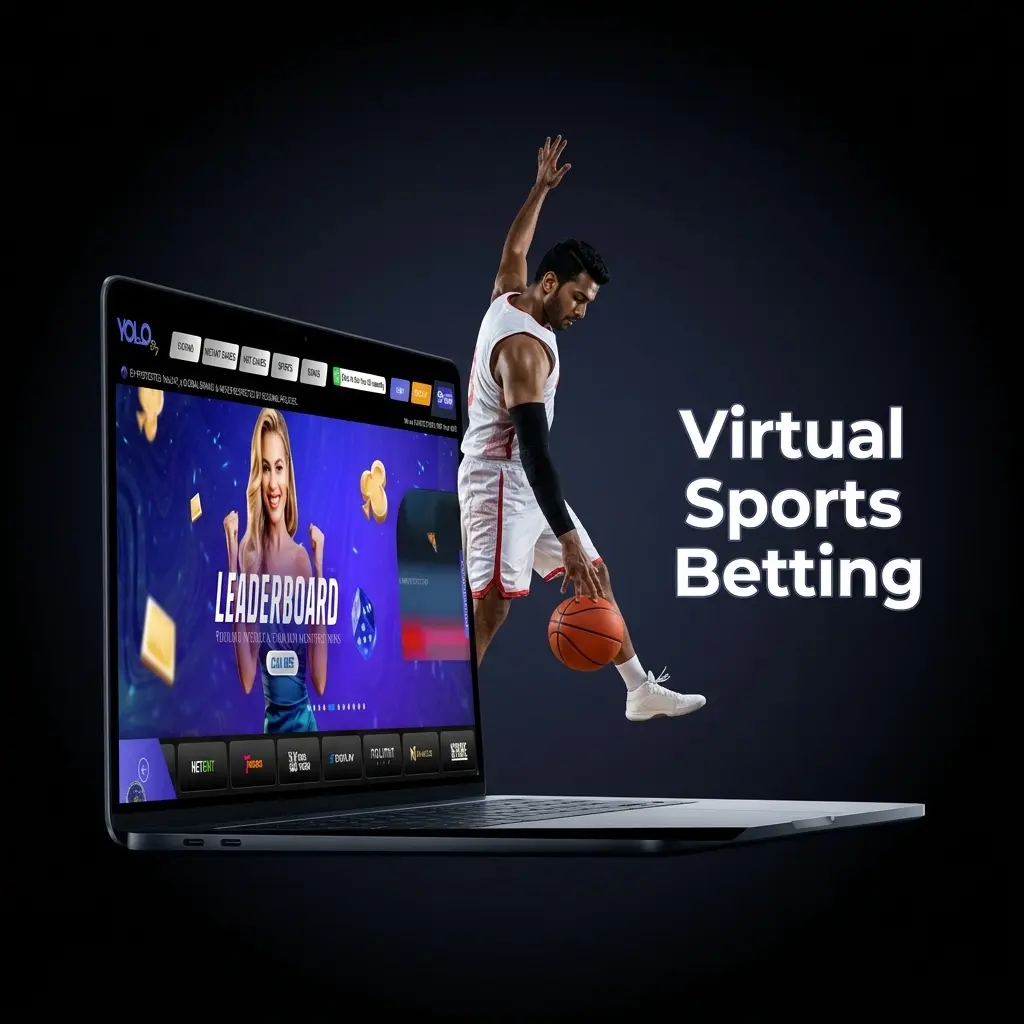 Virtual sports betting on Yolo247 featuring cricket, football, horse racing and basketball with 24/7 computer-generated random outcomes