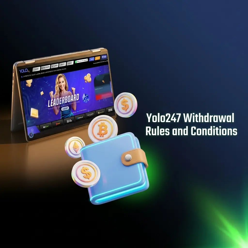 Yolo247 withdrawal rules including account verification, wagering requirements, and minimum INR 100 threshold in India